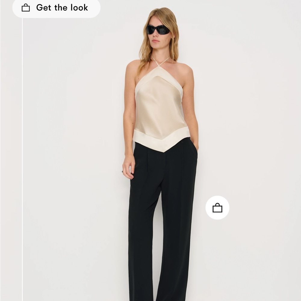 Reformation Jillian Silk Top NEW